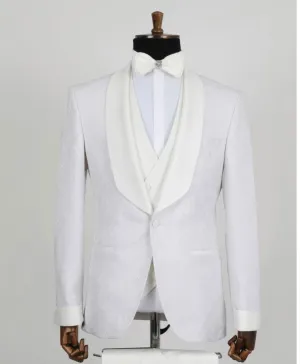 4pc. Tuxedo | Embroider Design | 763 (White)