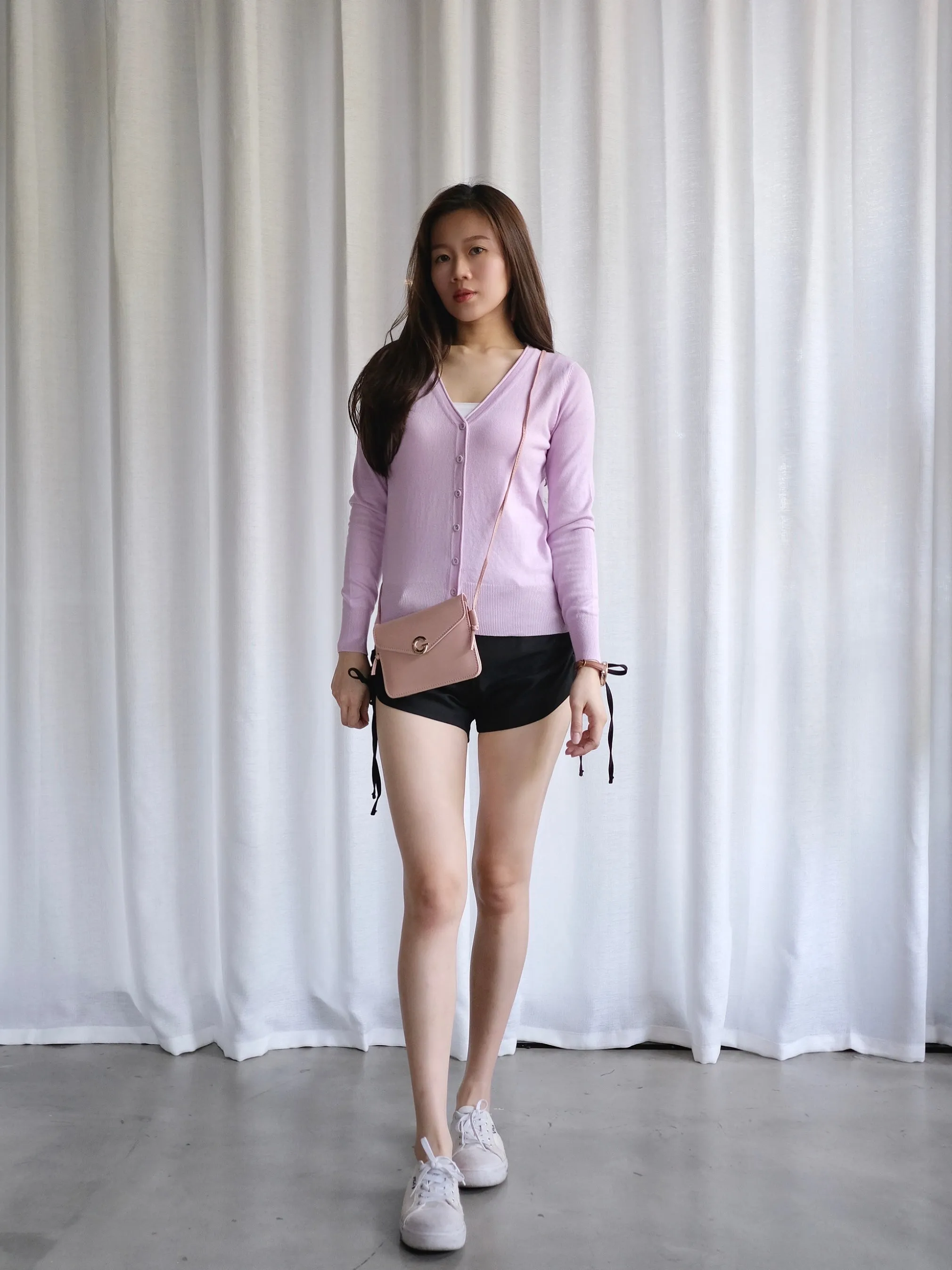 ACEWIN Long Sleeves Buttoned Front Knit Cardigan (Size M-L) 200699