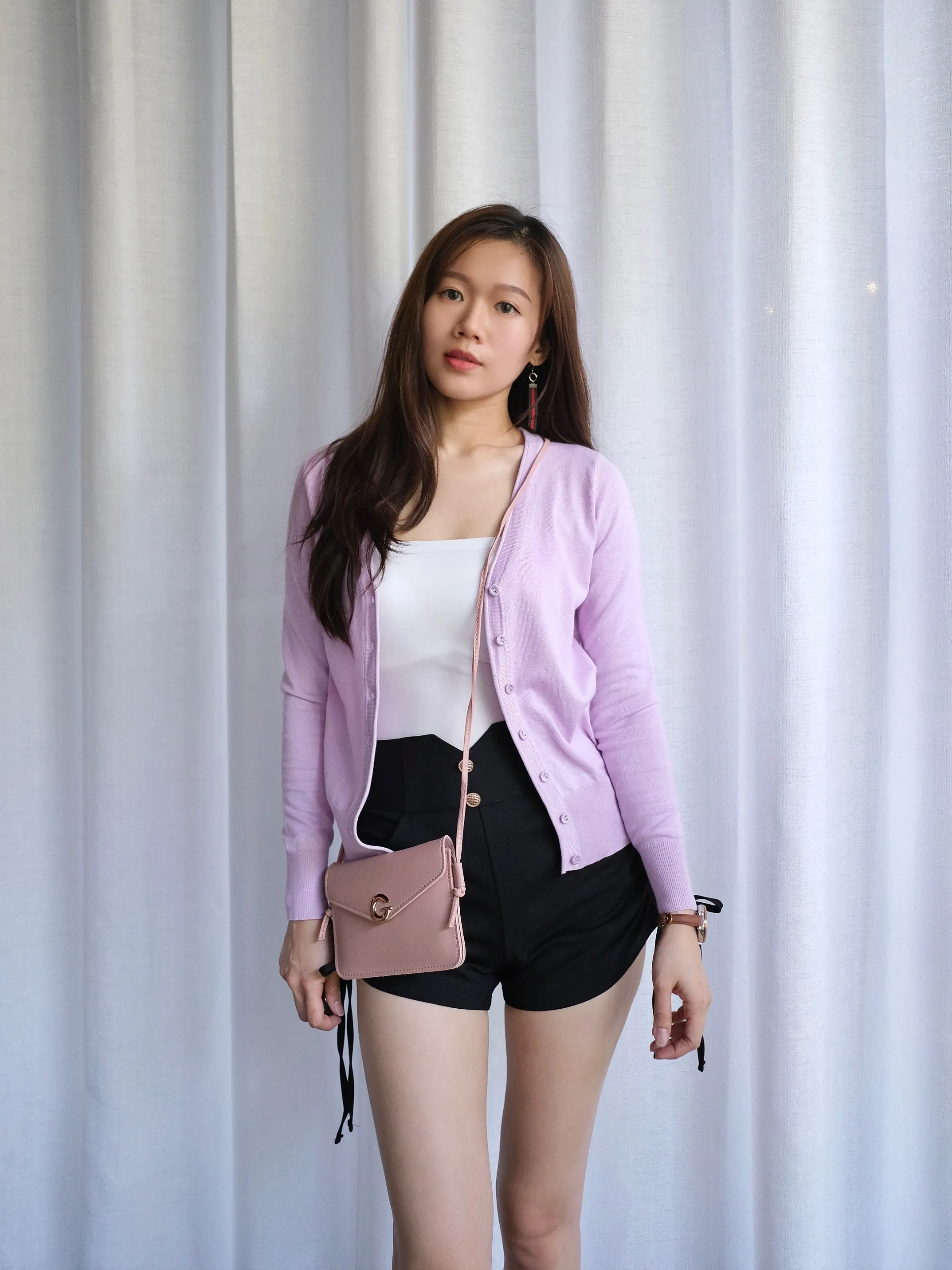 ACEWIN Long Sleeves Buttoned Front Knit Cardigan (Size M-L) 200699