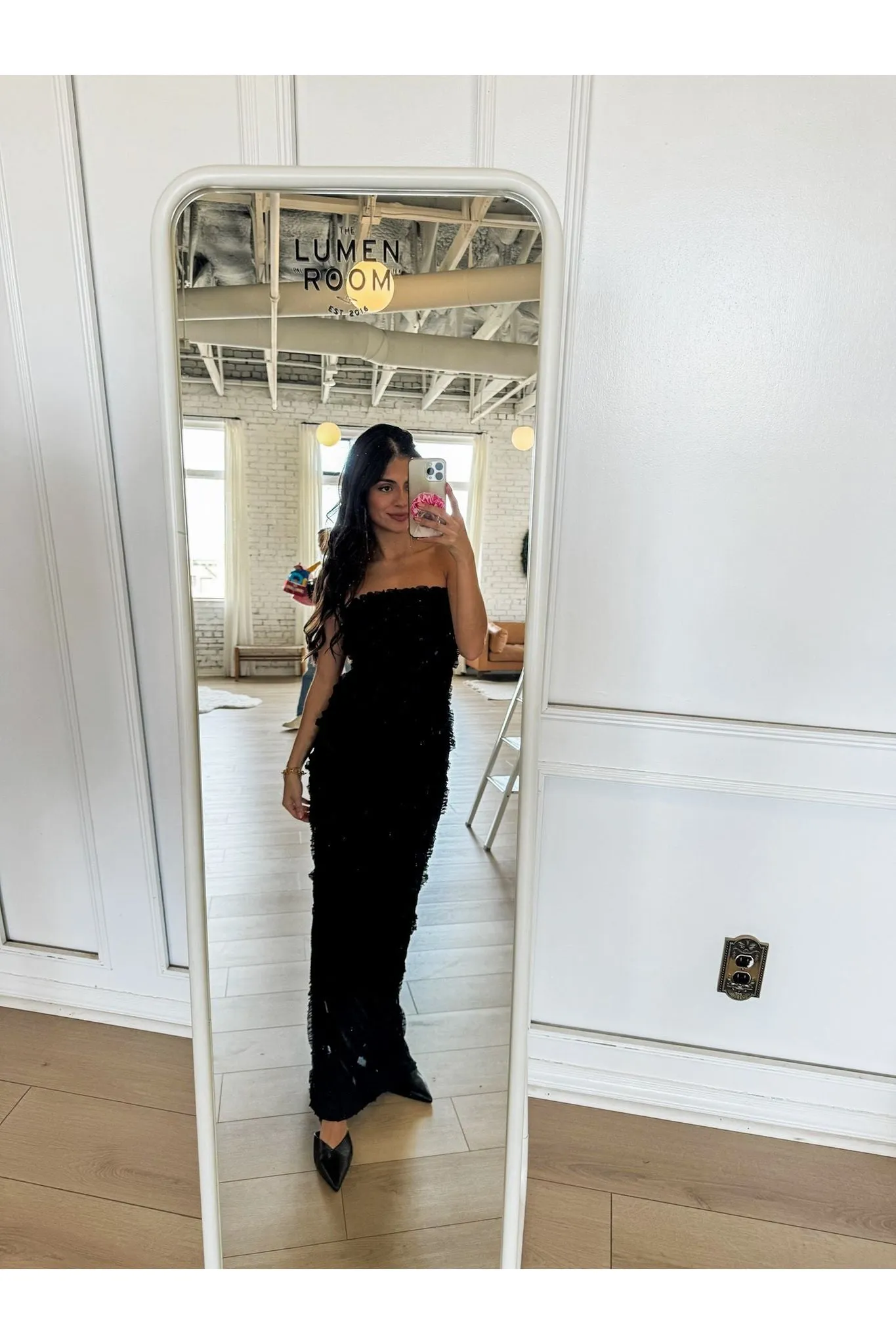 Amour Ruffle Strapless Dress