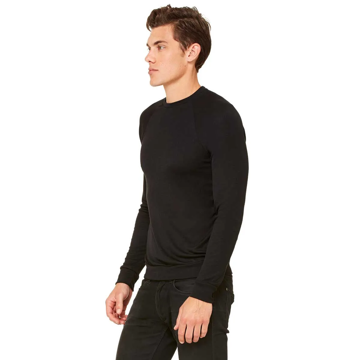 Bella   Canvas Unisex Black Lightweight Sweater