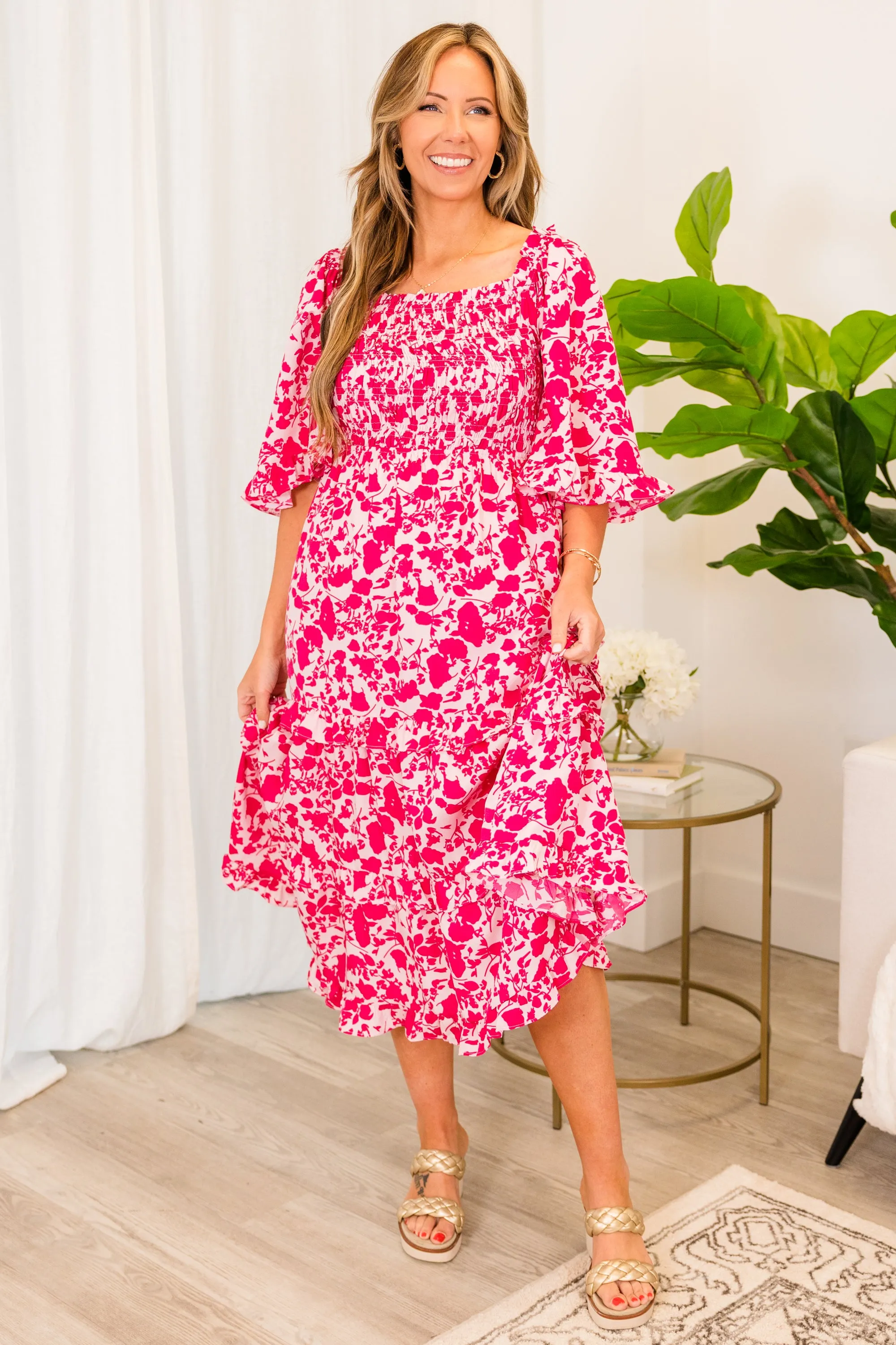 Better Than Nothing Dress, Pink