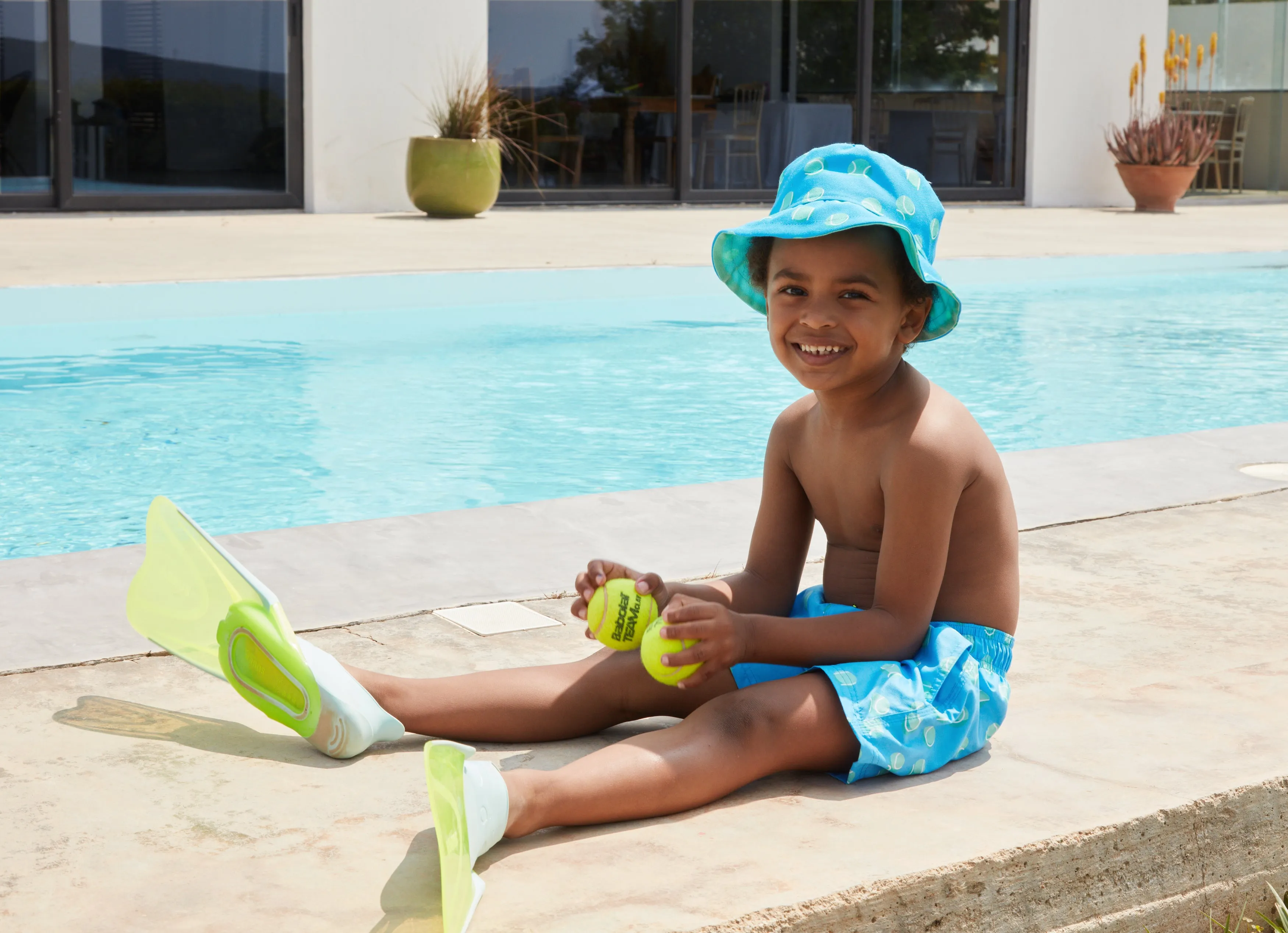 BOY'S RASHGUARD LONG SLEEVE TENNIS