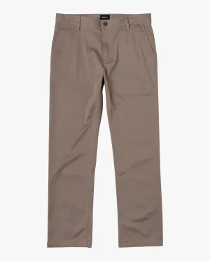 Boys Weekday Stretch Straight Fit Pants - Dark Khaki