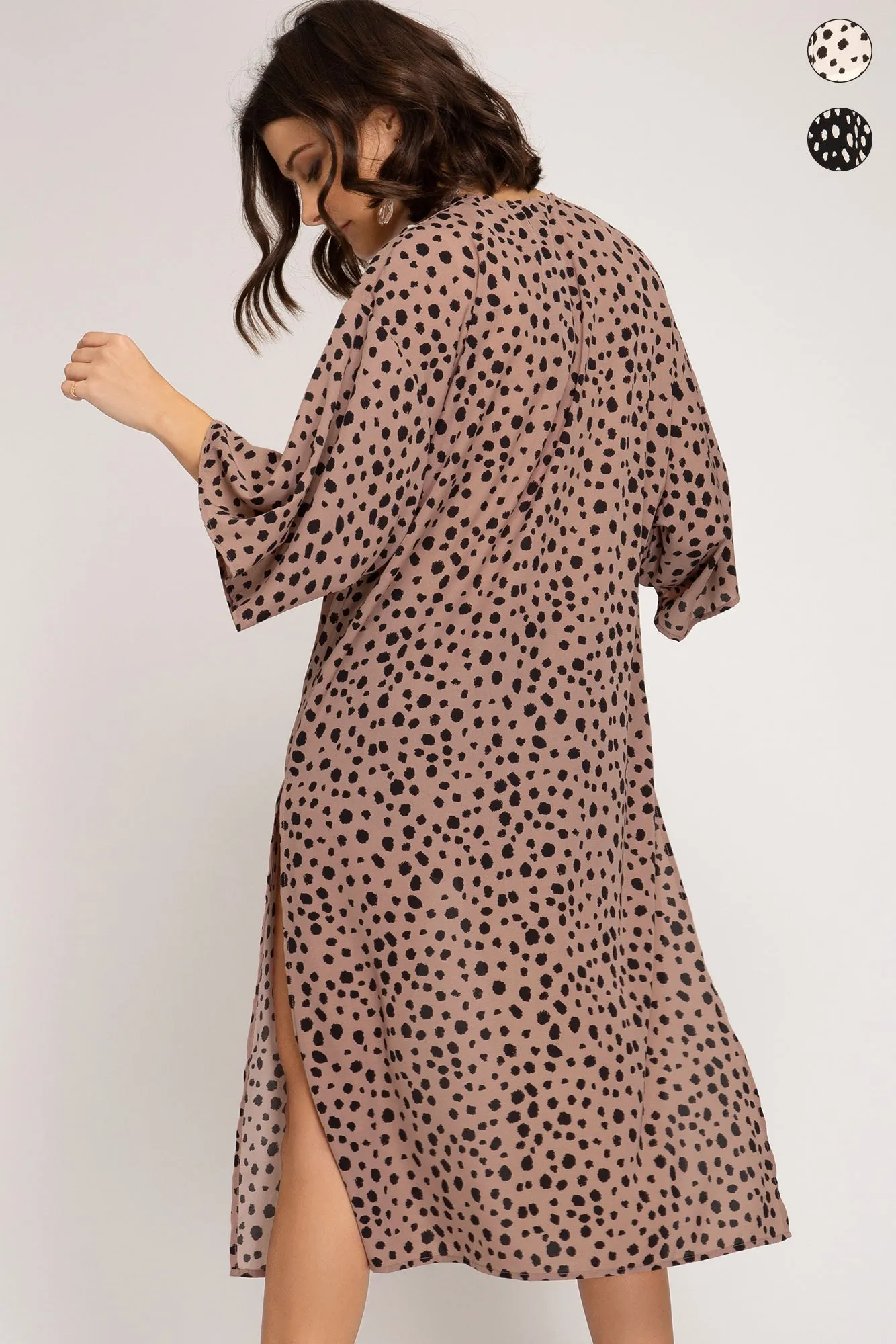 Brenda Animal Print Half Sleeve Cardigan