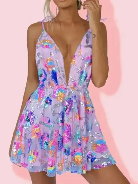 Bright Summer Sequin Dress^