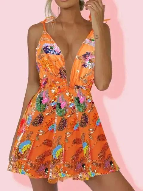 Bright Summer Sequin Dress^