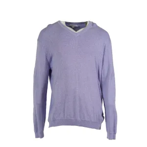 Calvin Klein Men's Long Sleeve V Neck Sweater Lilac Purple Size XXL