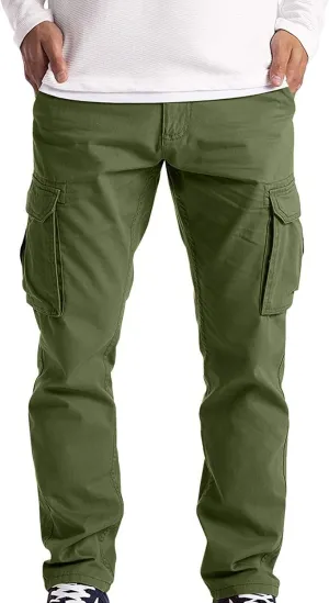 Cargo Pants for Men, Mens Fashion Cargo Pants Athletic Joggers Pants Chino Trousers Sweatpants Long Pants Workout Trousers