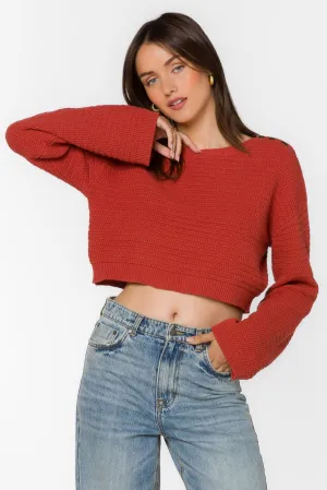 Carla Burnt Coral Sweater