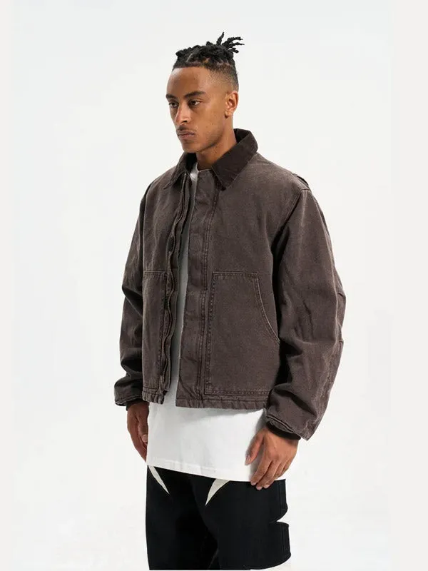 Dark Brown Winter Work Jacket