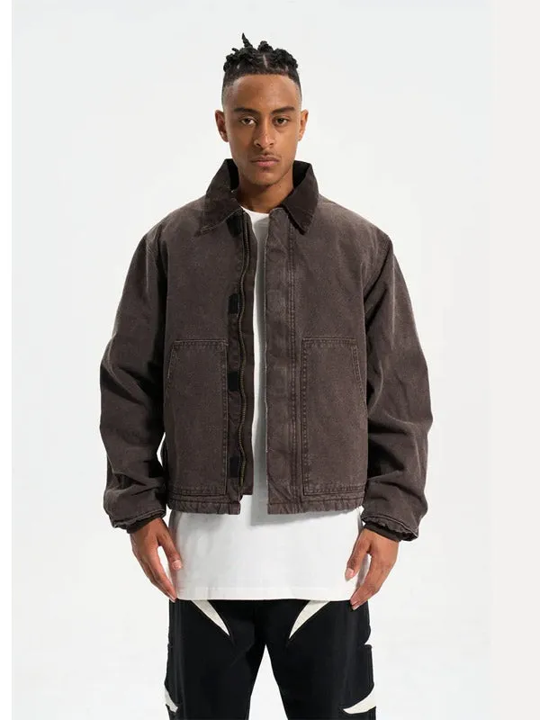 Dark Brown Winter Work Jacket
