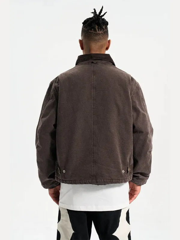 Dark Brown Winter Work Jacket