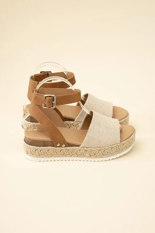 ESPADRILLE ANKLE STRAP SANDALS