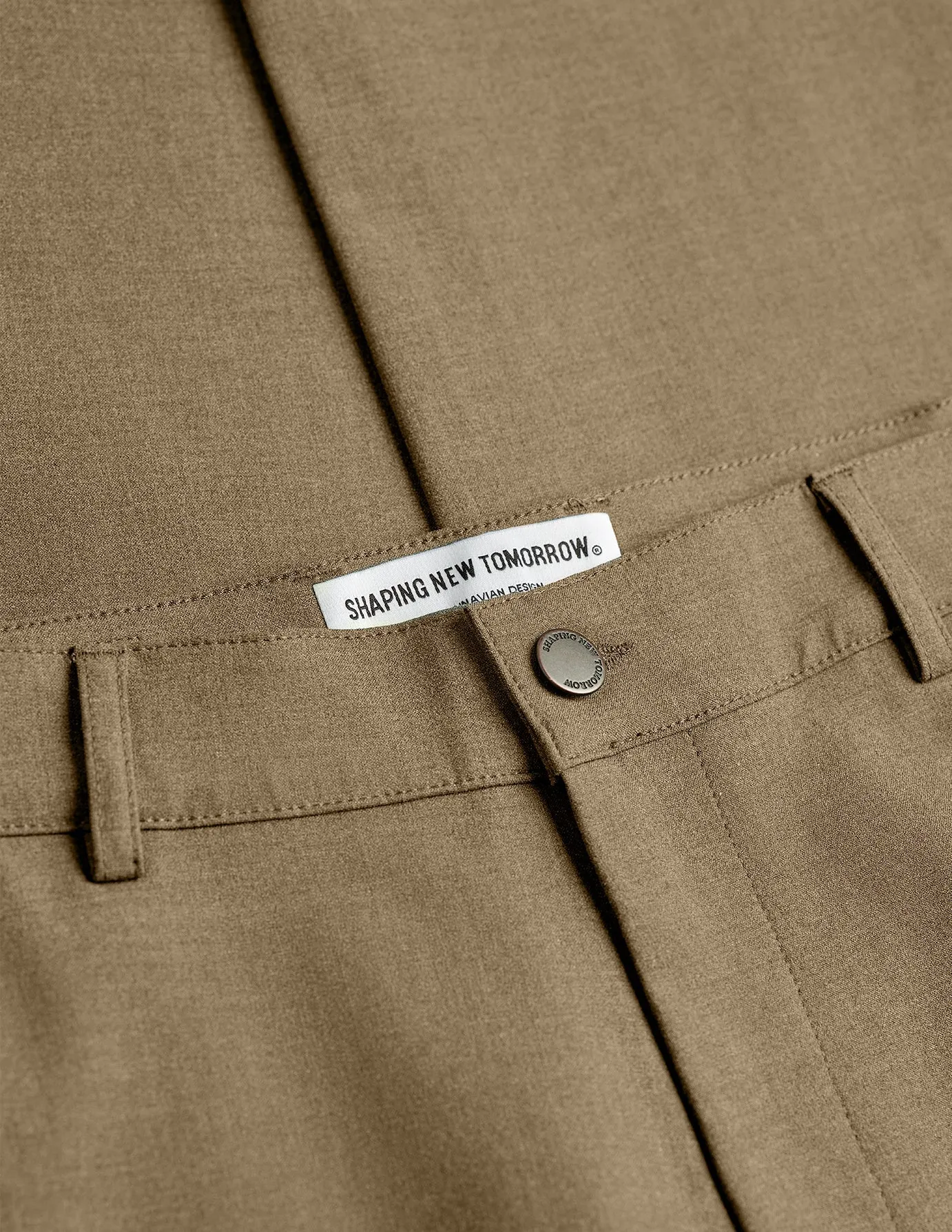 Essential Pants Regular Vintage Brown Melange