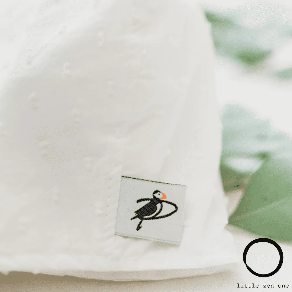 Eyelet White Bonnet