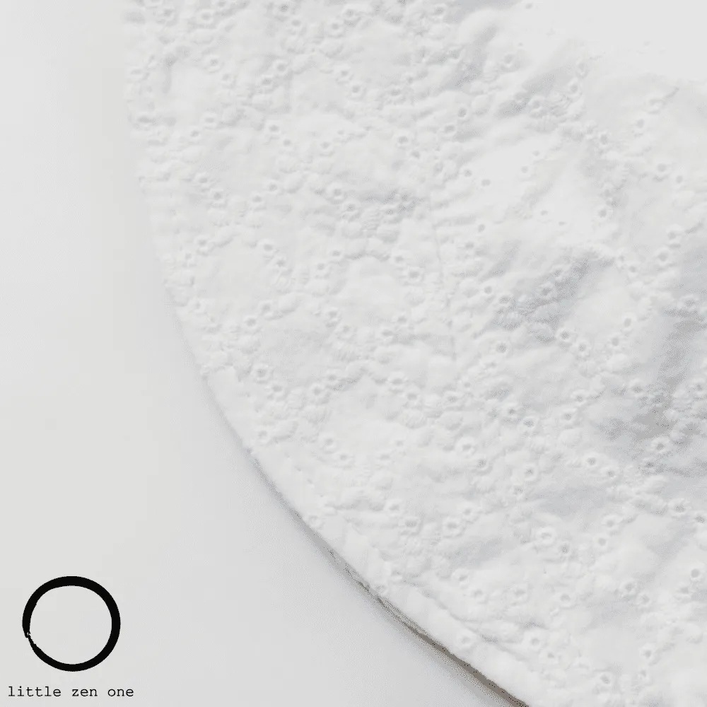 Eyelet White Bonnet