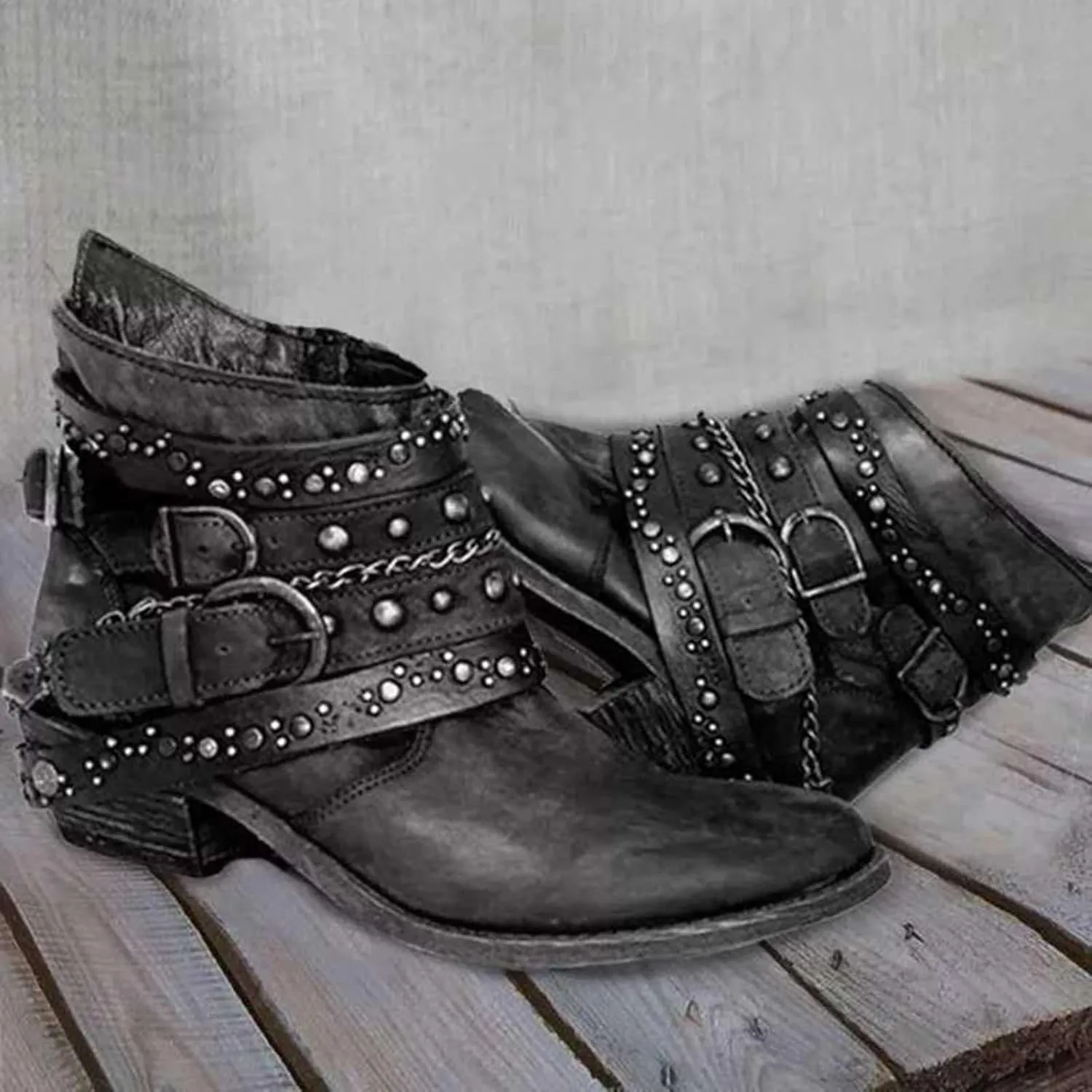 Fall Boots for Women 2024 Ankle Women Booties Ankle Womens Short Boots Black Ankle Boot Comfy Casual Closed Back Low Heel Comfortable Pointed Toe