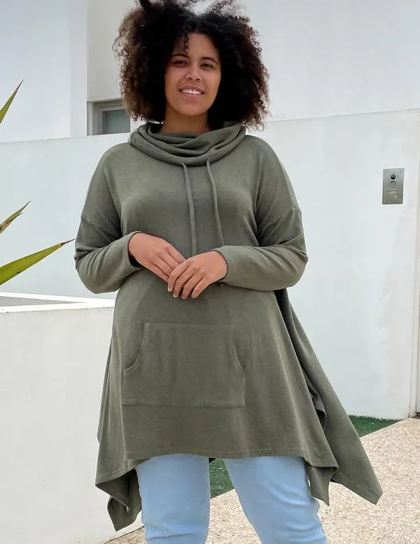 FIVE FIVE FOUR KNIT HOODIE