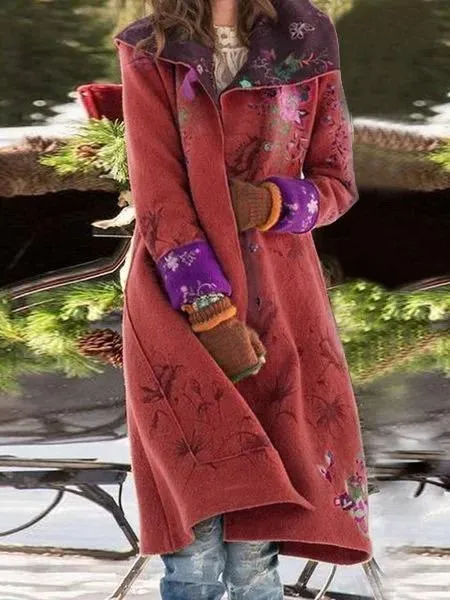 Floral Long Sleeve Outerwear