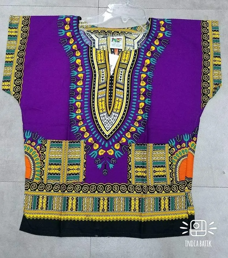 Kids African Dashiki Tops- Unisex
