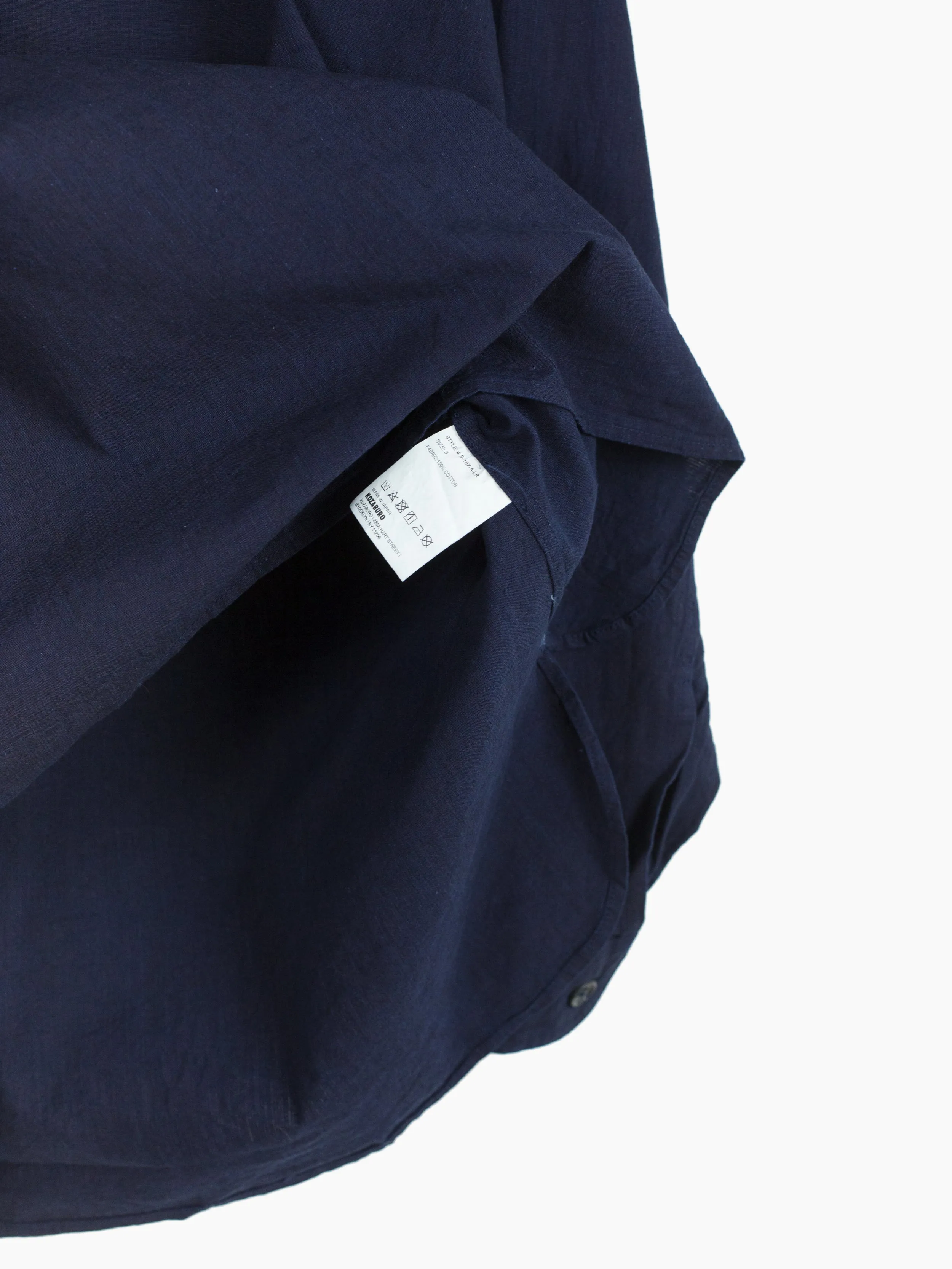 Kozaburo AW21 Laser Light Monk Shirt
