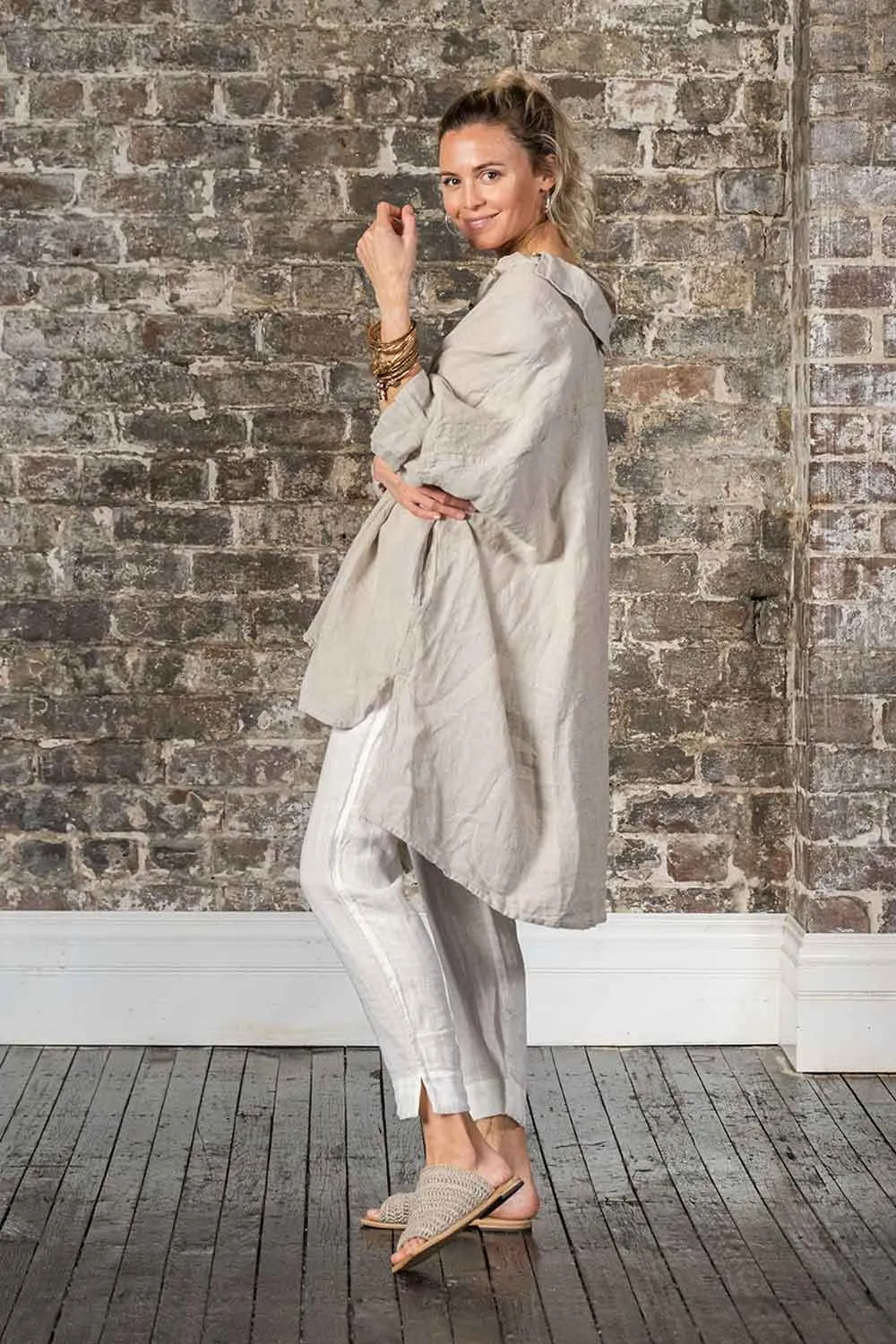 LA BOTTEGA DI BRUNELLA CAMICIA RICCIONE BATTISTA NATURALE
