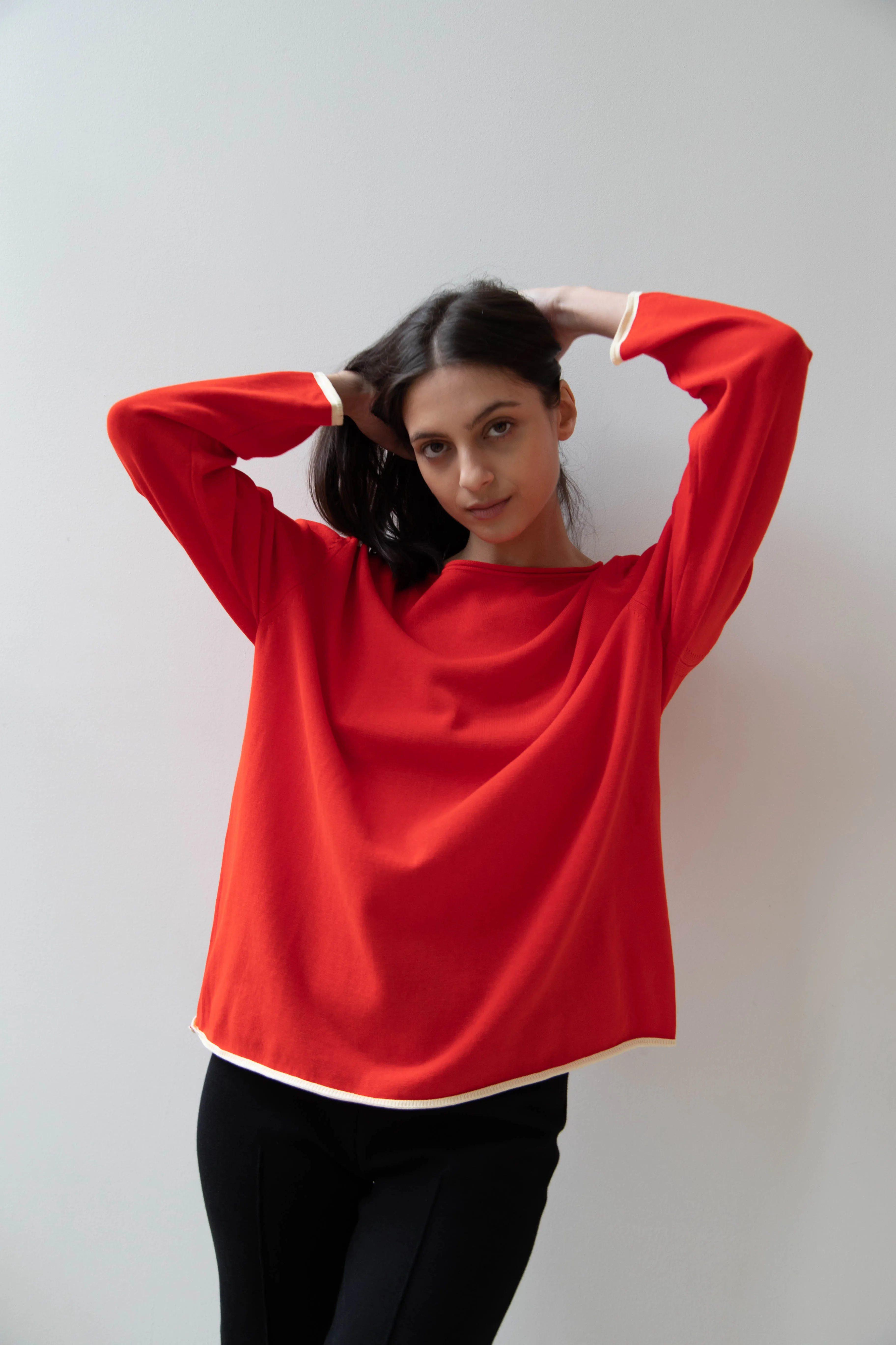 Laboratory | Knit Pullover in Red