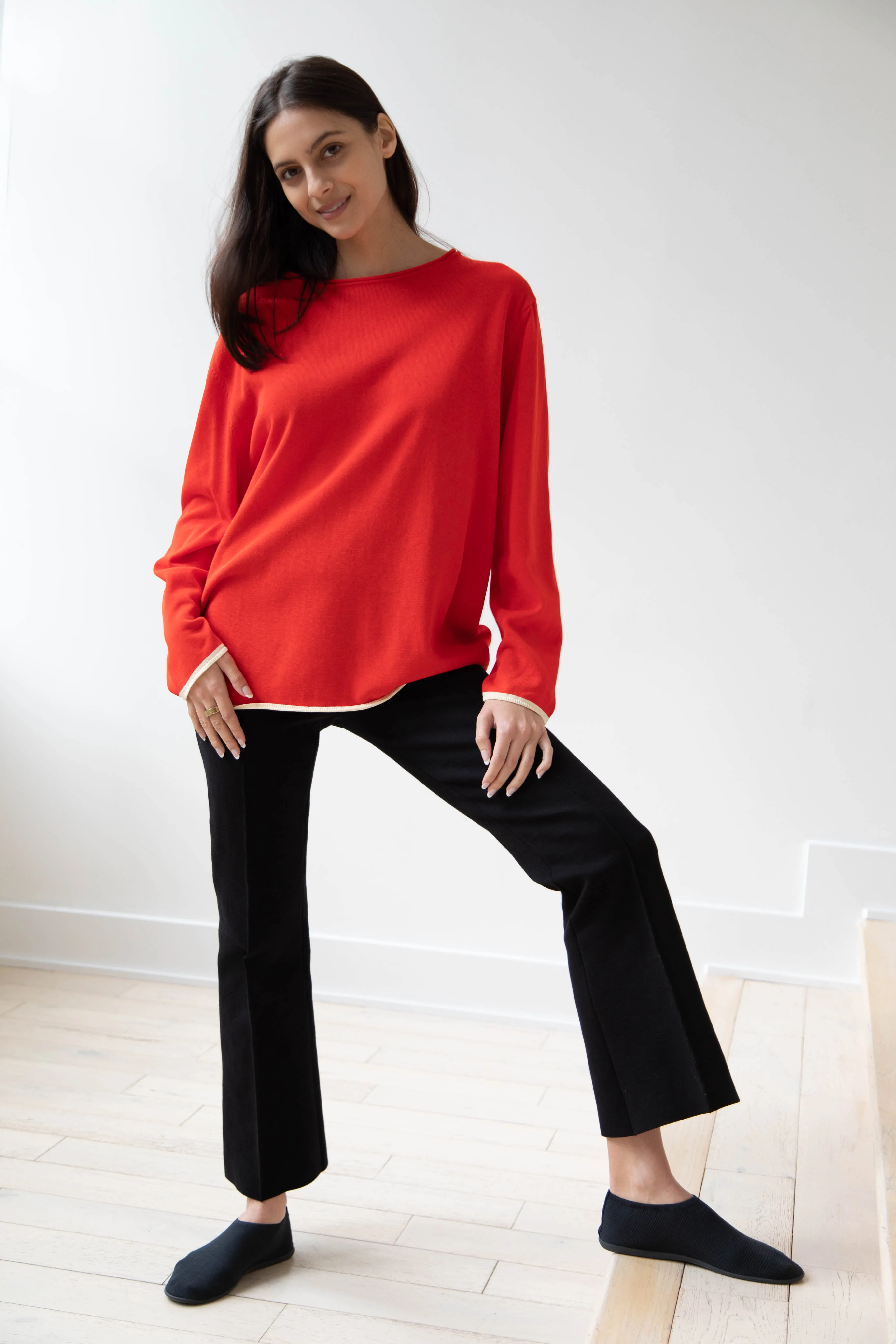 Laboratory | Knit Pullover in Red