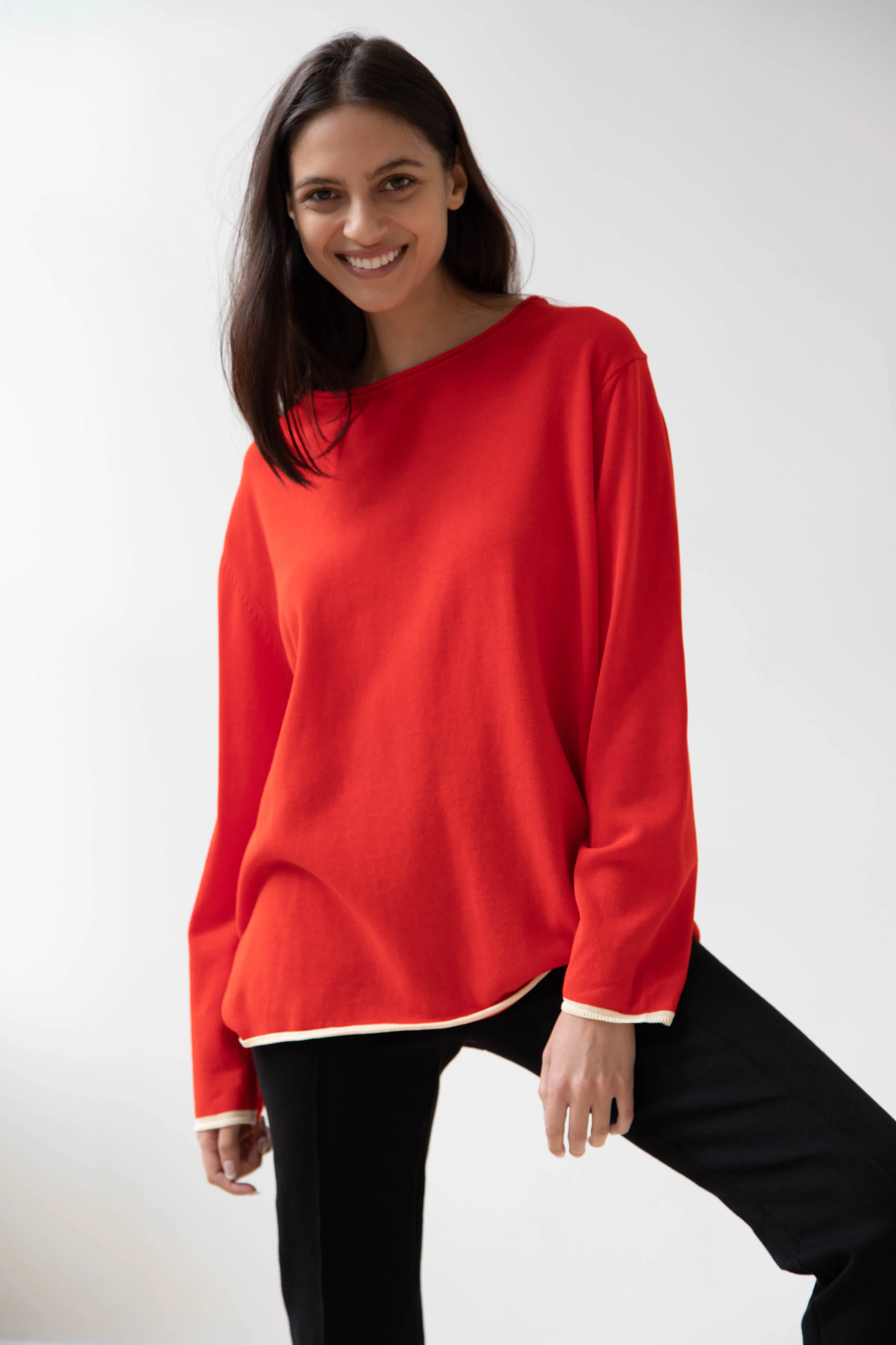 Laboratory | Knit Pullover in Red