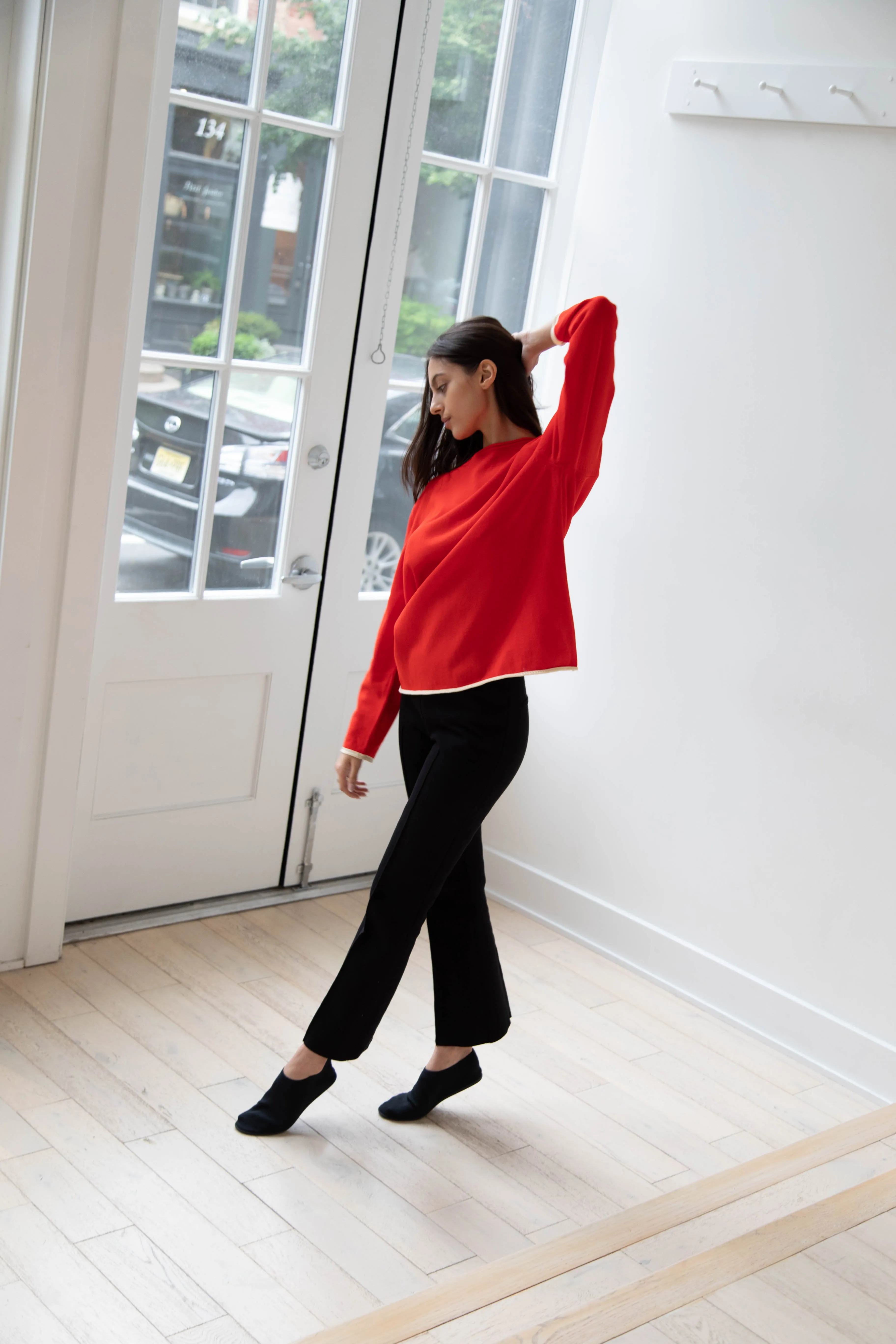 Laboratory | Knit Pullover in Red
