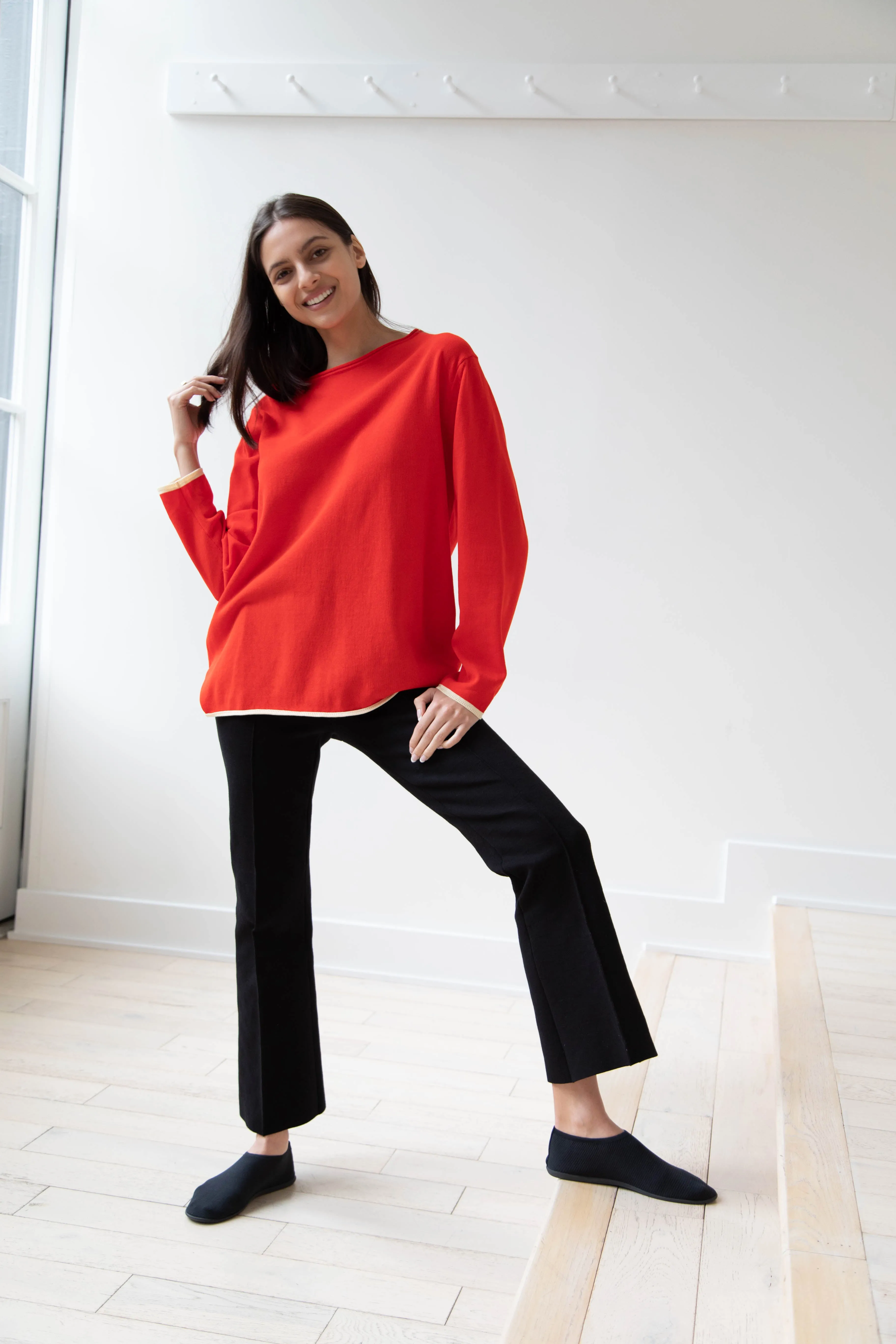 Laboratory | Knit Pullover in Red