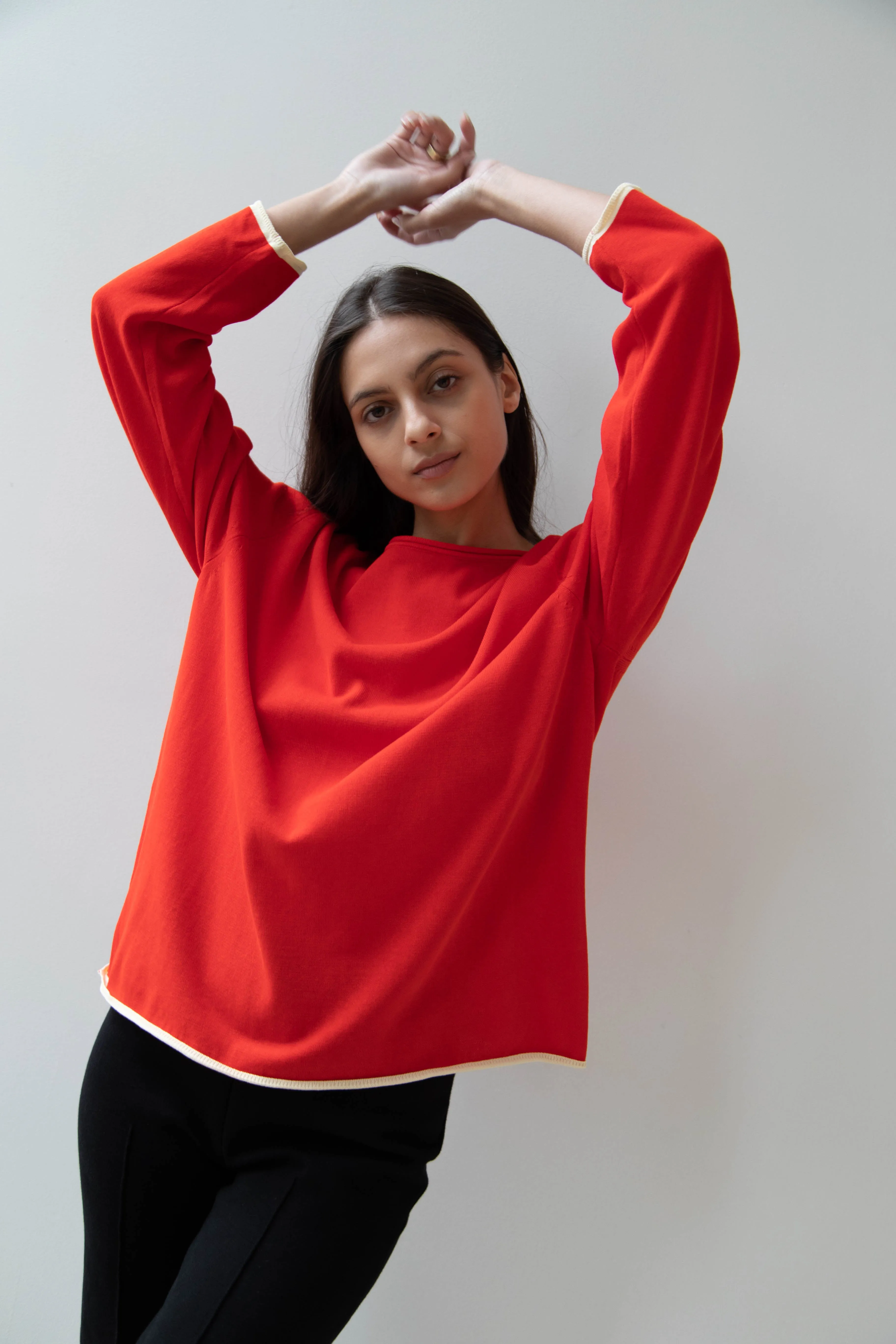 Laboratory | Knit Pullover in Red
