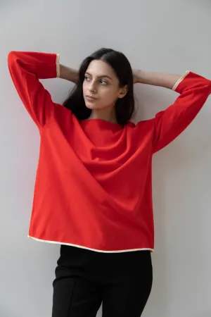 Laboratory | Knit Pullover in Red