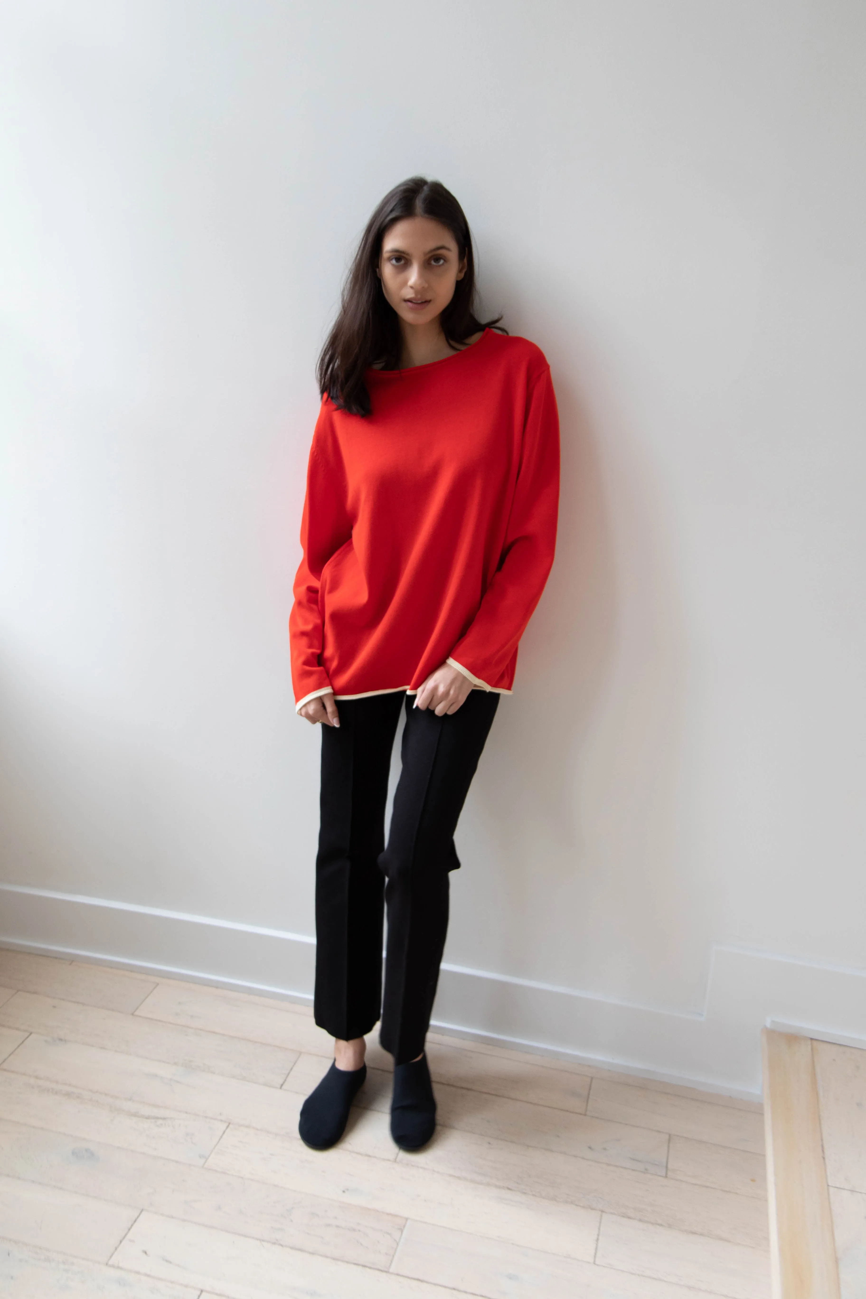 Laboratory | Knit Pullover in Red