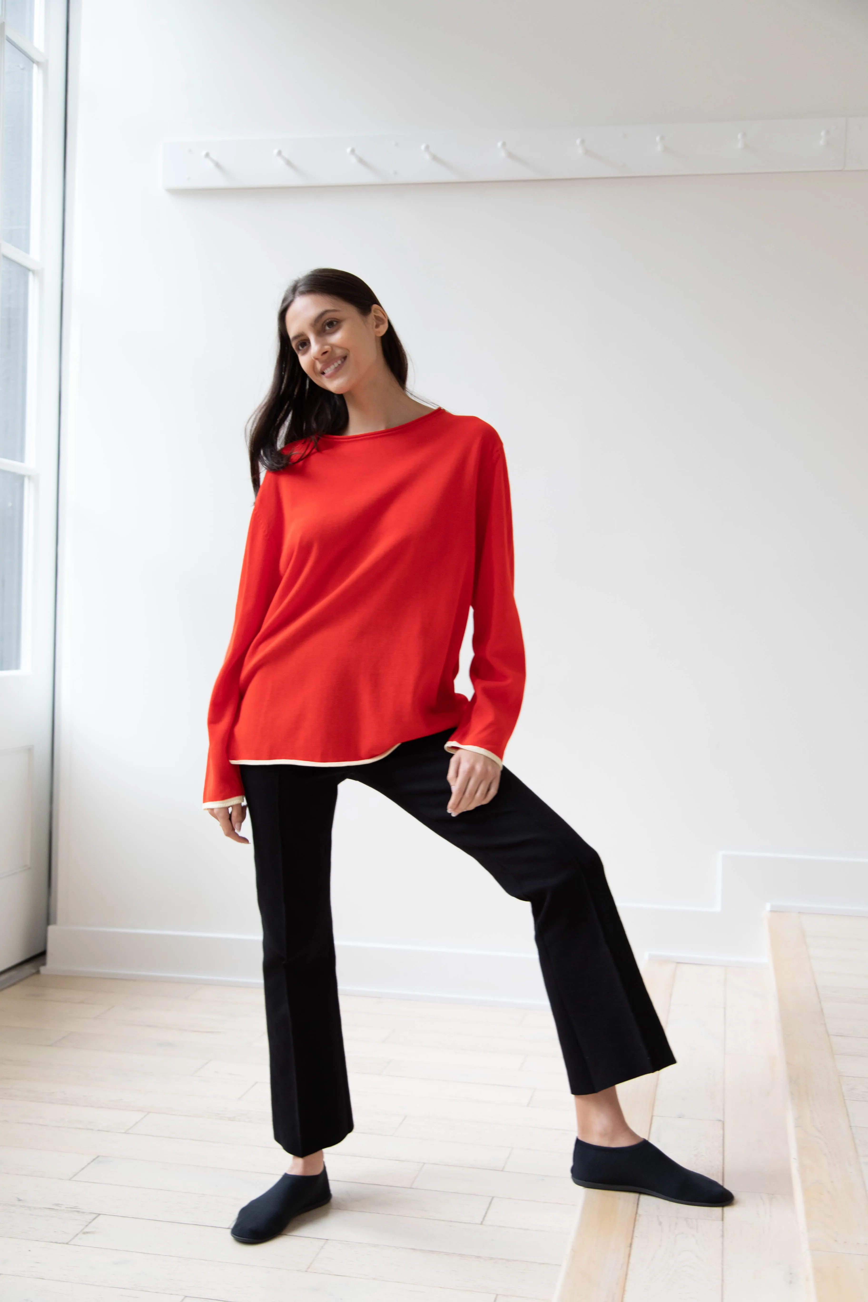 Laboratory | Knit Pullover in Red
