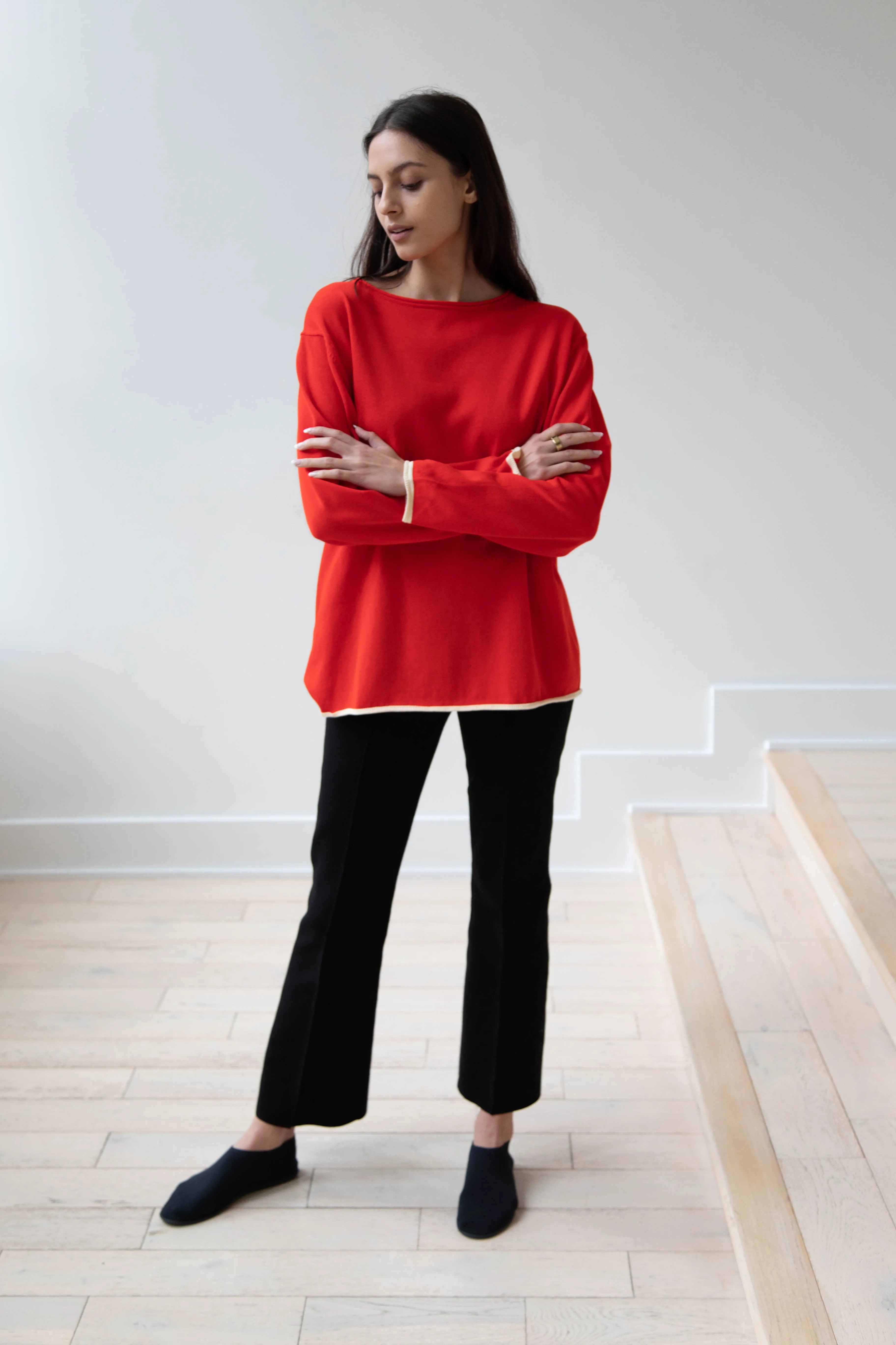 Laboratory | Knit Pullover in Red