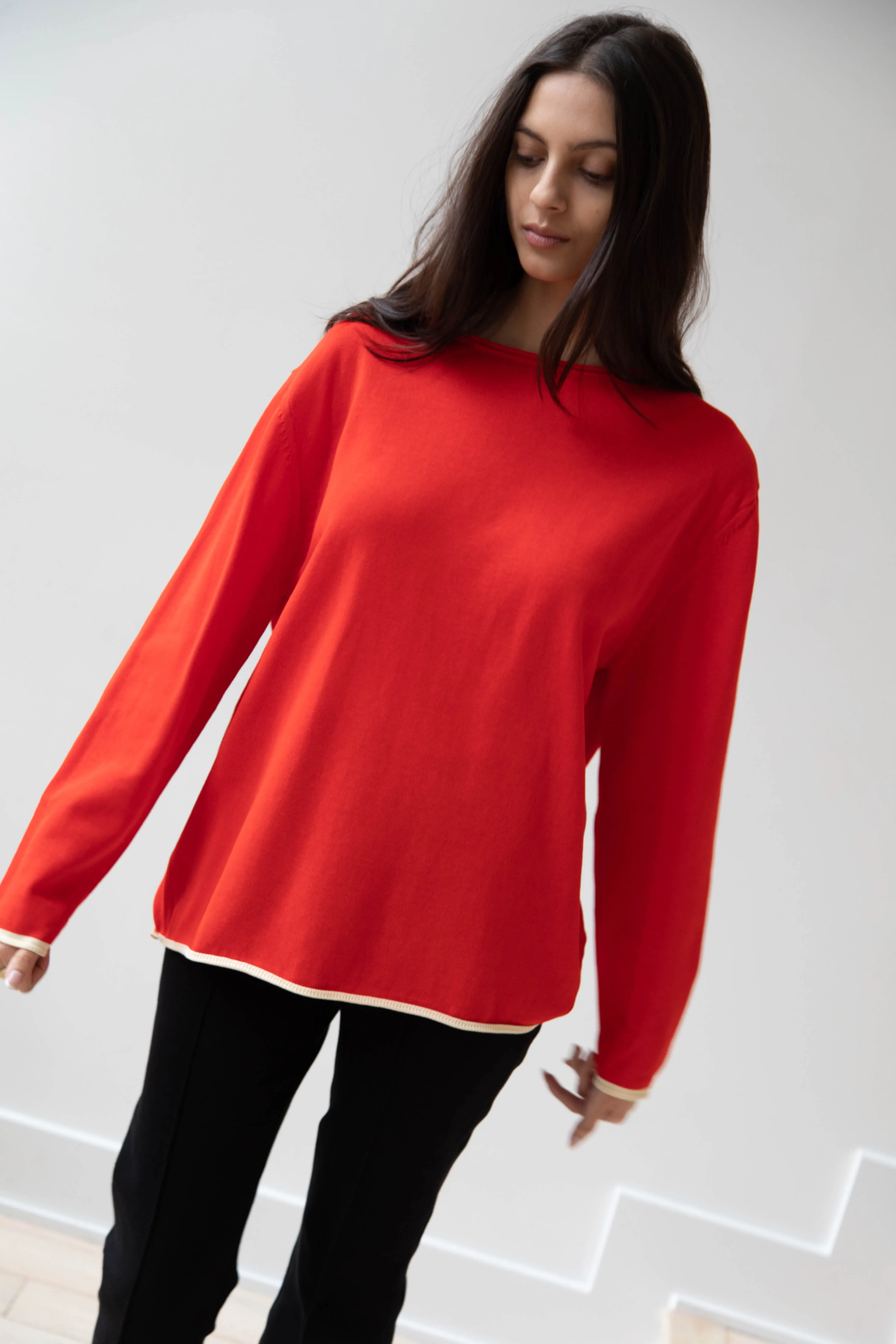 Laboratory | Knit Pullover in Red