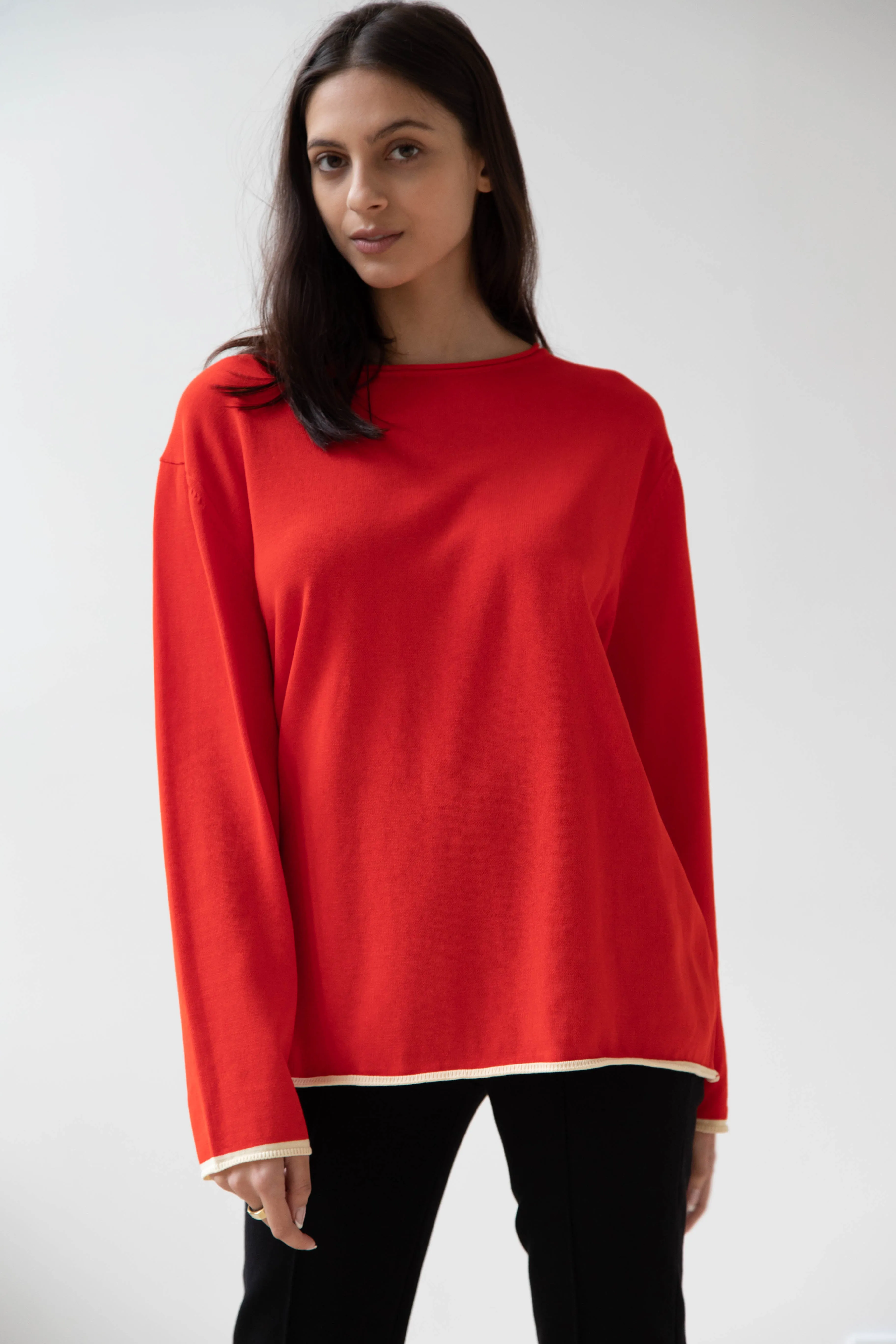 Laboratory | Knit Pullover in Red