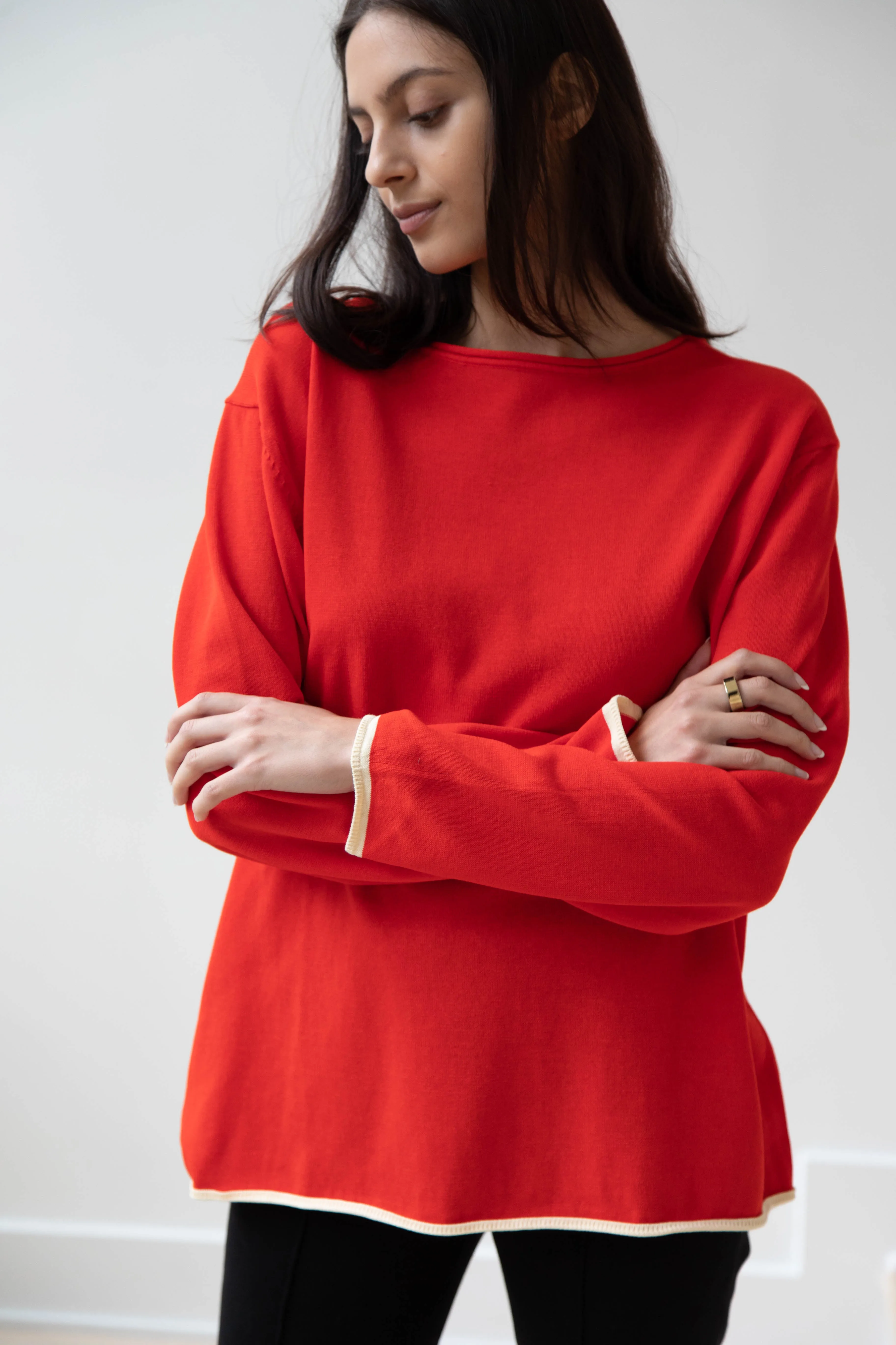 Laboratory | Knit Pullover in Red