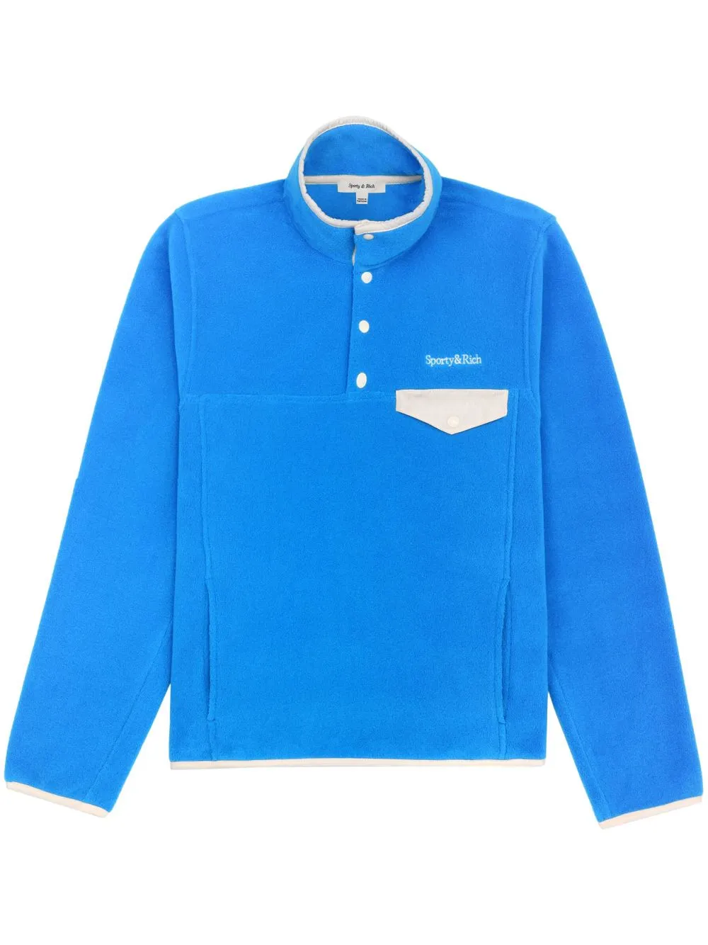 logo-embroidered fleece sweatshirt