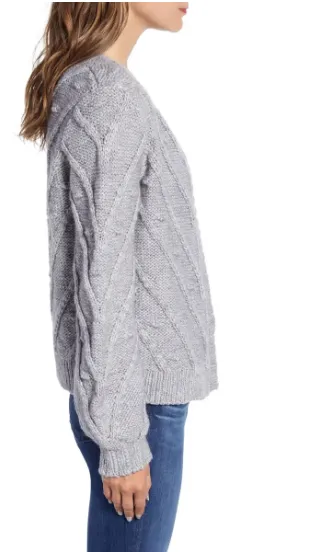 Lucky Brand Bobble Cardigan Sweater
