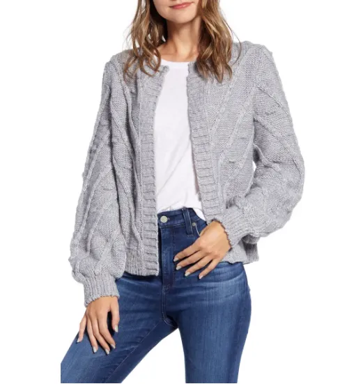 Lucky Brand Bobble Cardigan Sweater