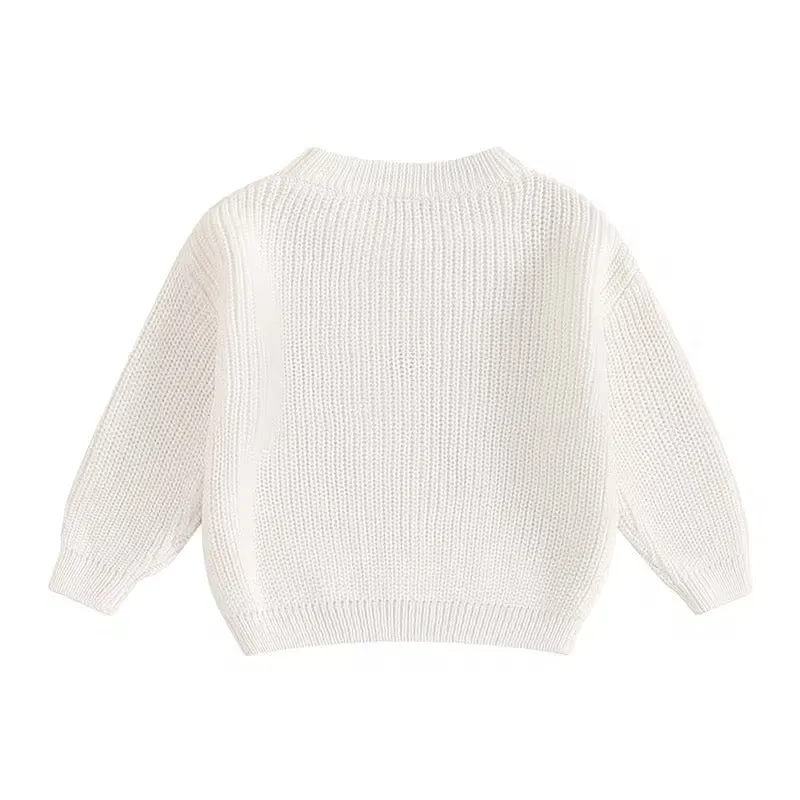 Mama Mini Knit Sweater (white)