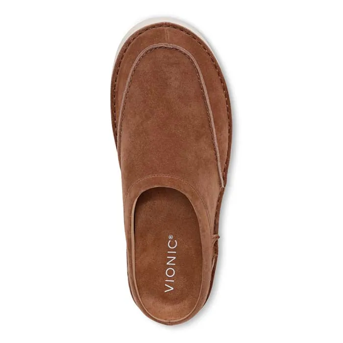 Mens Vionic Uptown Clog in Hazelnut