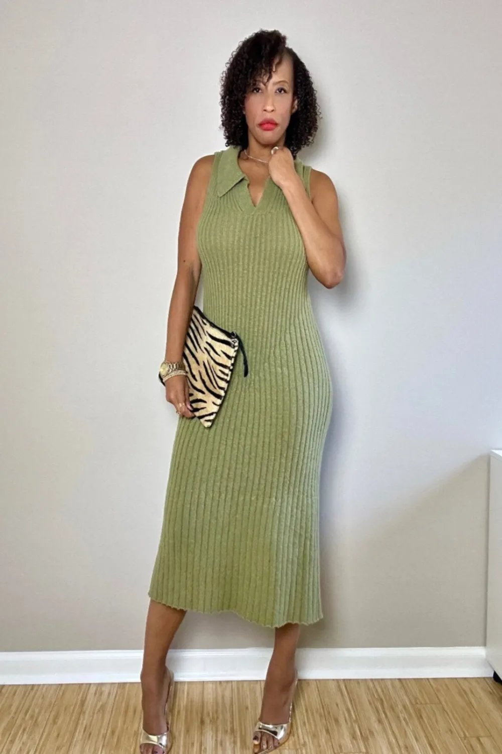 Missy Soft And Cozy Warm Knit Fabric Dress