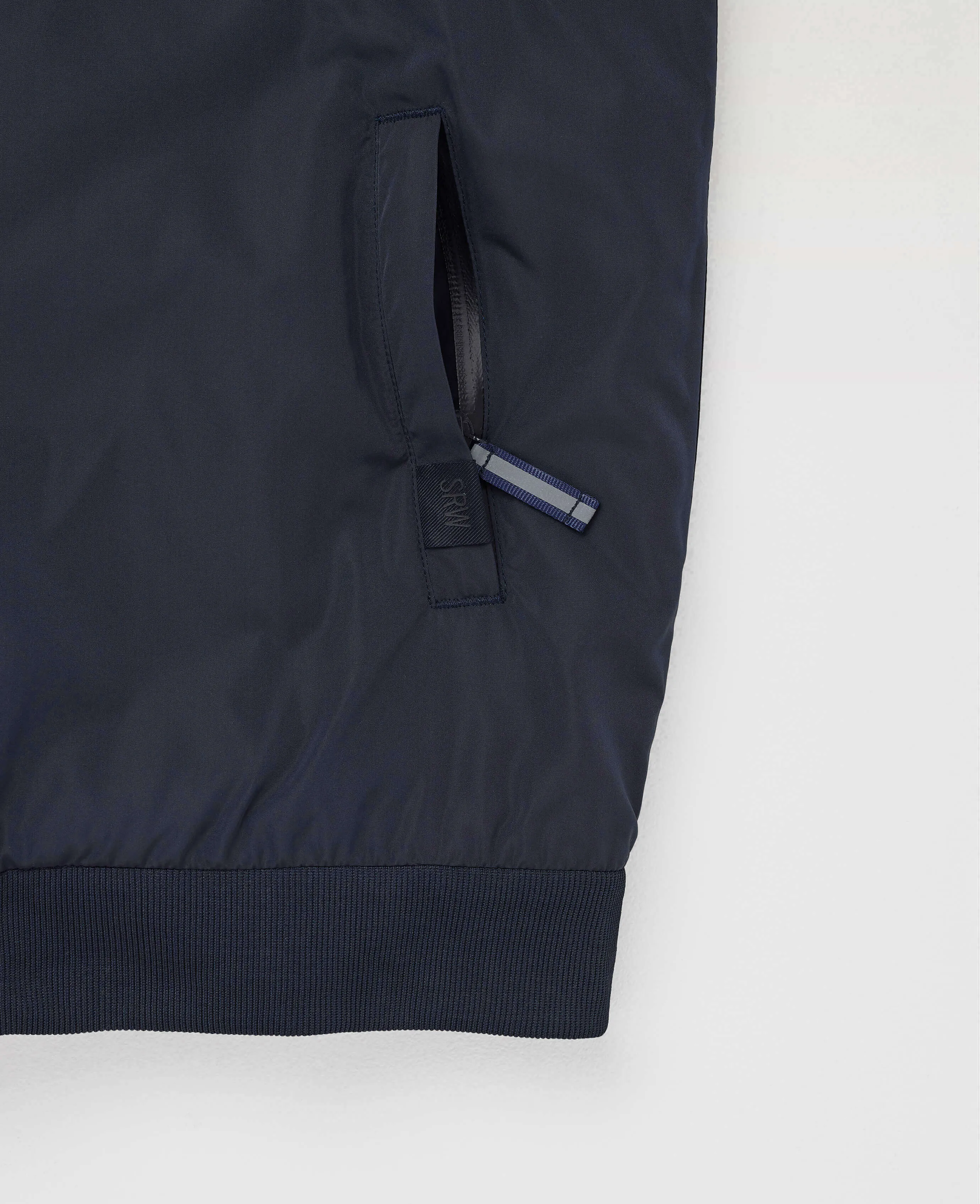 Navy Showerproof Harrington Jacket