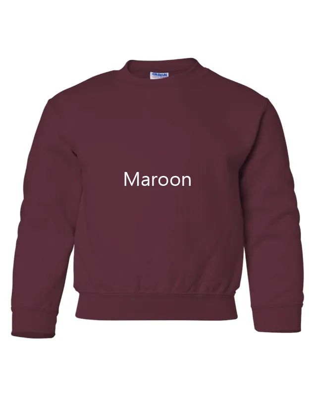 Nike Grumpy Highland Cow Embroidered YOUTH Sweatshirt Kids Boy Girl Unisex Crewneck