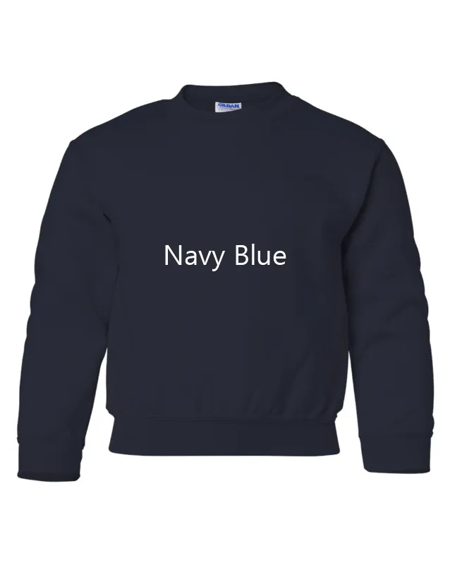 Nike Grumpy Highland Cow Embroidered YOUTH Sweatshirt Kids Boy Girl Unisex Crewneck
