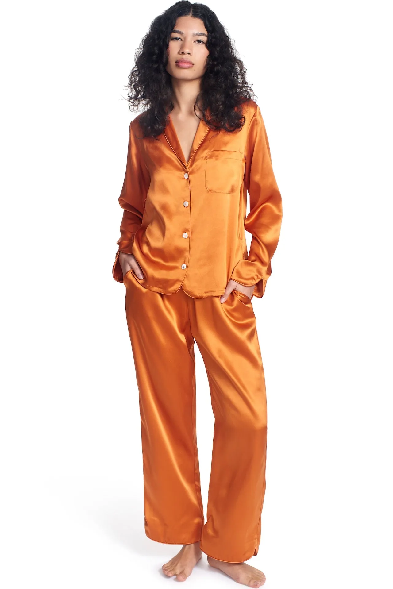 OPAL SILK PAJAMA LOUNGE SET